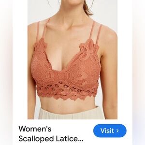 NWT Lace Bralette with Strappy Design